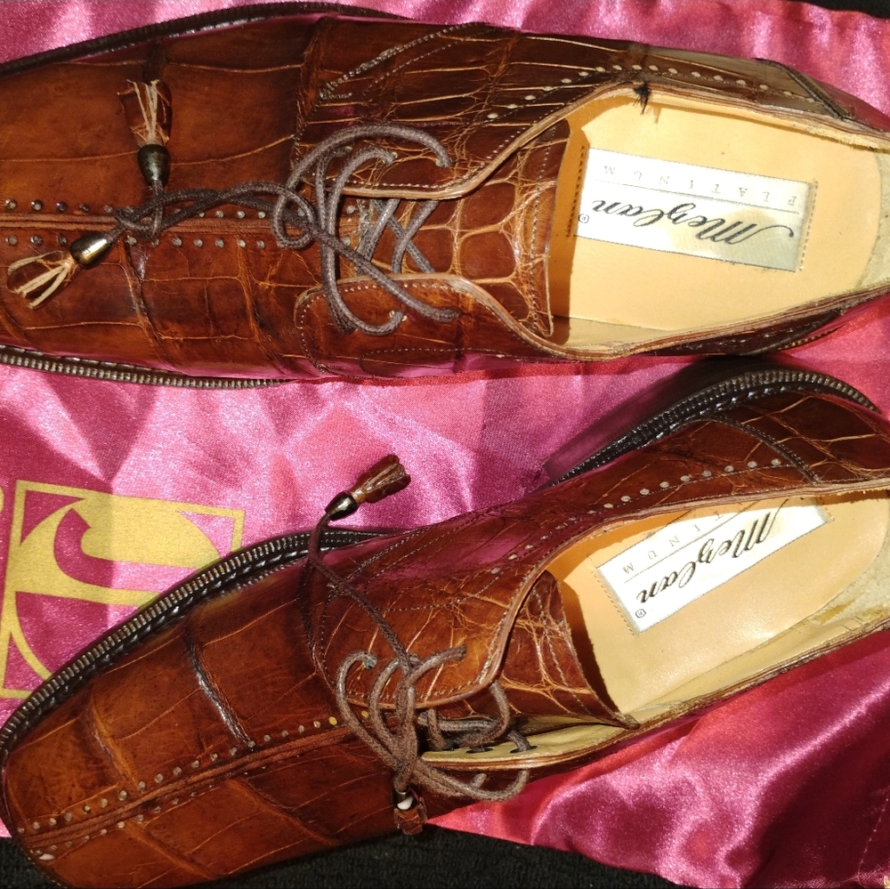 Mezlan Men's Brown Leather Dress Shoes